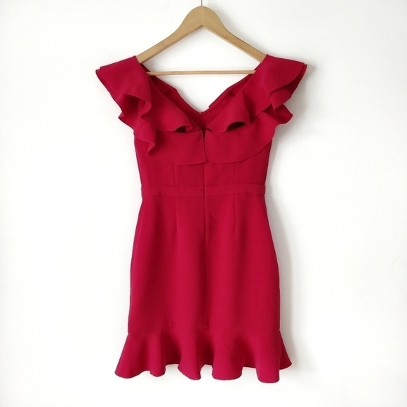 Rachel Zoe Delia Dress in Azalea Red size 4 - Picture 6 of 8